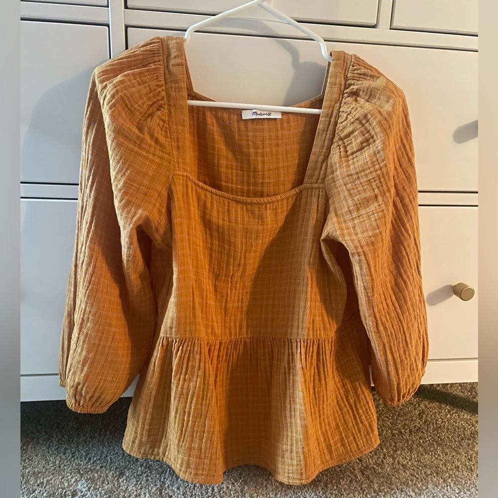 Madewell Puff Sleeved Top